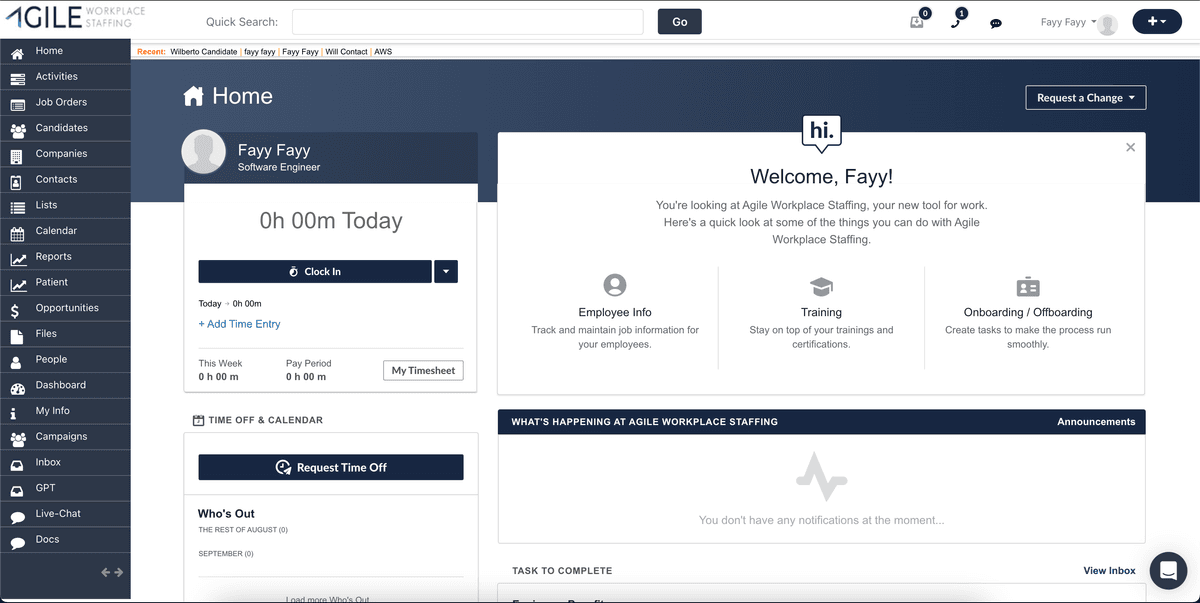 Agile Workplace Staffing